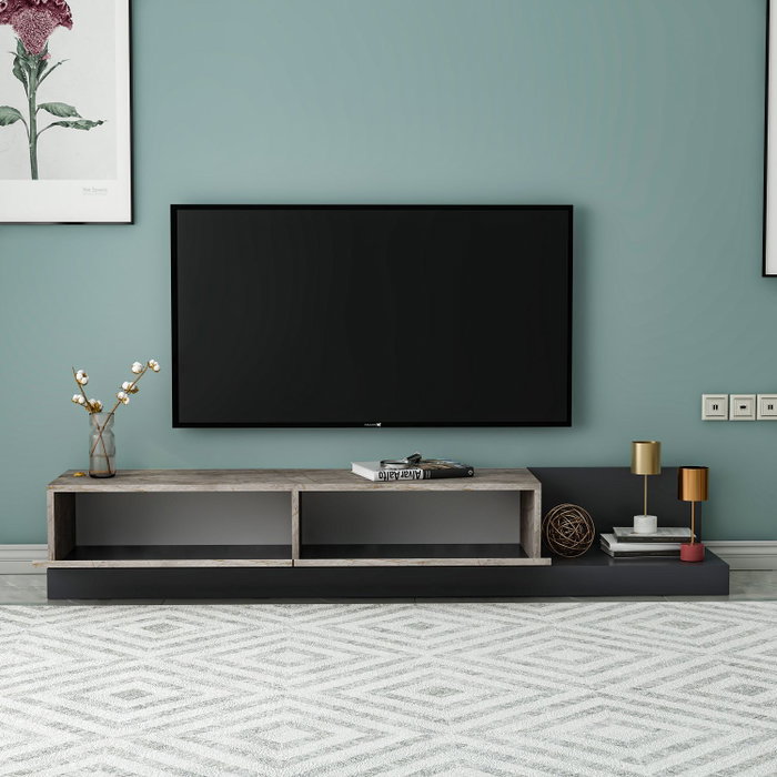 Hanah Home Soporte para TV Gordion Marble y Antracita